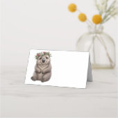 Carte De Placement Fête du Wombat à l'aquarelle (Devant)