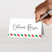 Carte De Placement Fêtes modernes Pliage de nourriture, de boisson ou