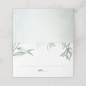 Carte De Placement Feuillage botanique (Extérieur déplié)