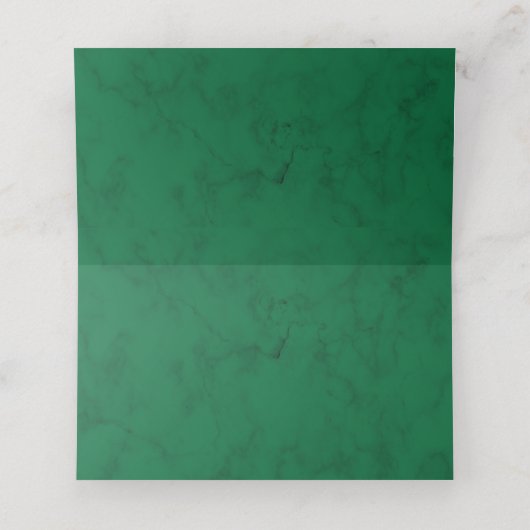 Carte De Placement Feuillage Eucalyptus vert rustique blanc (Intérieur déplié)