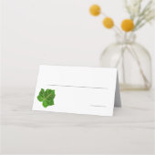 Carte De Placement Feuille blanche verte (Devant)