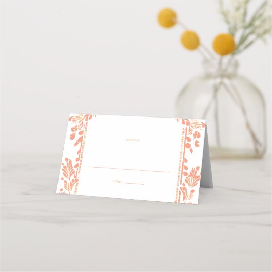 Carte De Placement Feuille de table Mariage Norwich (Devant)