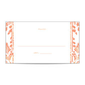Carte De Placement Feuille de table Mariage Norwich