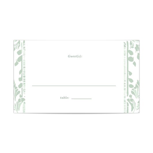 Carte De Placement Feuille de table Mariage Norwich