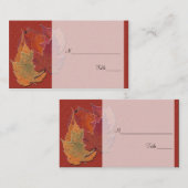 Carte De Placement Feuilles d'automne (Devant / Derrière)