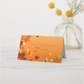 Carte De Placement Feuilles d'automne (Devant)