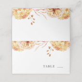 Carte De Placement Feuilles d'automne Chute amoureuse Mariage Carte P (Extérieur déplié)