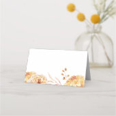 Carte De Placement Feuilles d'automne Chute amoureuse Mariage Carte P (Dos)