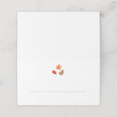 Carte De Placement Feuilles d'automne de Thanksgiving (Extérieur déplié)