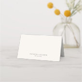 Carte De Placement Feuilles d'automne minimes modernes Mariage d'auto (Dos)