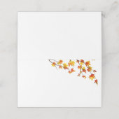 Carte De Placement Feuilles d'automne simples (Extérieur déplié)