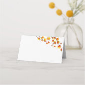 Carte De Placement Feuilles d'automne simples (Devant)