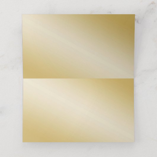 Carte De Placement Feuilles de châtaignes d'or d'automne Numéro de ta (Intérieur déplié)