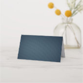 Carte De Placement Feuilles de la Marine Romantique & fleur rose Cart (Dos)