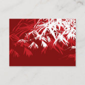 Carte De Placement Feuilles en bambou blanc rouge double Xi Mariage c (Dos)