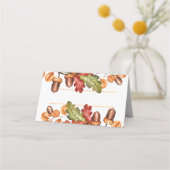 Carte De Placement Feuilles et glands (Devant)