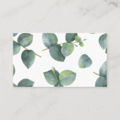 Carte De Placement Feuilles Eucalyptus Mariage personnalisé (Dos)