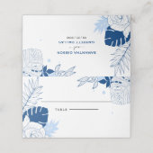 Carte De Placement Feuilles tropicaux (Extérieur déplié)