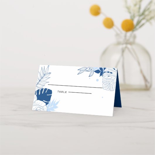 Carte De Placement Feuilles tropicaux (Devant)
