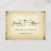 Carte De Placement Fiche de Mariage de table officielle (Dos)