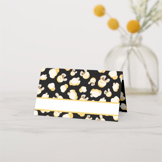 Carte De Placement Film Thème Anniversaire Popcorn Motif (Devant)