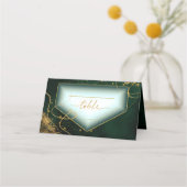 Carte De Placement Fine Lines Gold Abstrait Mariage Table Gr ID867 (Devant)