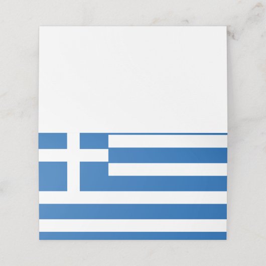 Carte De Placement Flag de Greece (Extérieur déplié)