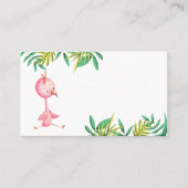 Carte De Placement Flamant rose rose Tropical Floral (Devant)