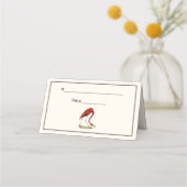 Carte De Placement Flamant rose rose vintage #1 (Dos)