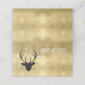 Carte De Placement Flèches de cerfs Antlers Noel Gold ID861 (Extérieur déplié)