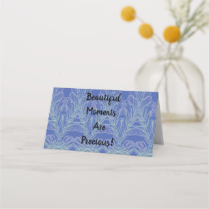 Carte De Placement Flèches douces Bleu Beaux moments