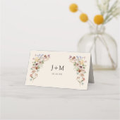 Carte De Placement Fleur Bohème Vintage (Dos)