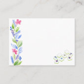 Carte De Placement Fleur d'aquarelle Mahjong (Devant)