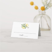 Carte De Placement Fleur de citron élégant (Devant)