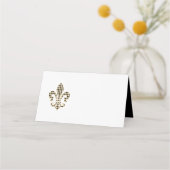 Carte De Placement Fleur de Lis avec Motif Diamant (Devant)