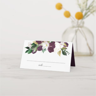 Carte De Placement Fleur de Prunier Foncé Mariage