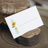 Carte De Placement Fleur de soleil rustique Fête de mariage fleurie j