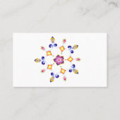 Carte De Placement Fleur Lotus indienne d'aquarelle (Dos)