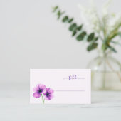 Carte De Placement Fleur Pourpre Sereine (Debout devant)