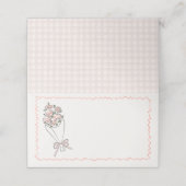 Carte De Placement Fleur rose Fleur Marché Fleur Fraîche Fleur Fraîch (Extérieur déplié)