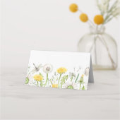 Carte De Placement Fleur sauvage Danelion Garden Wedding (Dos)