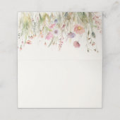 Carte De Placement Fleur sauvage de couleur aquarelle (Extérieur déplié)