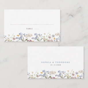 Carte De Placement Fleur sauvage de printemps coloré Meadow Garden Ma