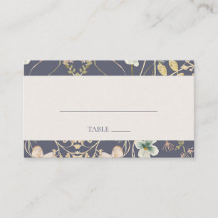 Carte De Placement Fleur sauvage de printemps   Dusty Purple Mariage 