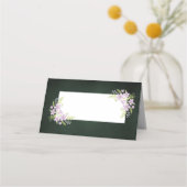 Carte De Placement Fleur sauvage & Fern sur Forest Green (Devant)