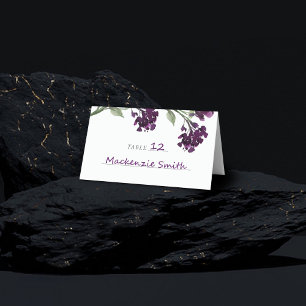 Carte De Placement Fleur sauvage Fleurs de jardin bohème violet pro