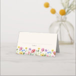 Carte De Placement Fleur sauvage Rustic Chic Floral Mariage campagnar<br><div class="desc">Célébrez votre histoire d'amour avec cette élégante carte de mariage floral avec un design de fleurs sauvages couleur aquarelle et script de calligraphie moderne. Parfait pour un mariage de jardin, une cérémonie en plein air ou une célébration boho rustique, ce design mêle des éléments floral fantaisistes à une élégance intemporelle....</div>