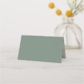 Carte De Placement Fleur sauvage Sage Deco Mariage Place Card Tente (Dos)