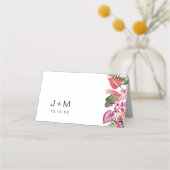 Carte De Placement Fleur Tropicale (Dos)
