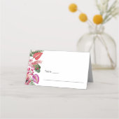 Carte De Placement Fleur Tropicale (Devant)